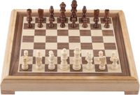 Engelhart Longfield Luxe Houten Schaakspel - Schaakbord 40x40 cm - Koningshoogte 77 mm
