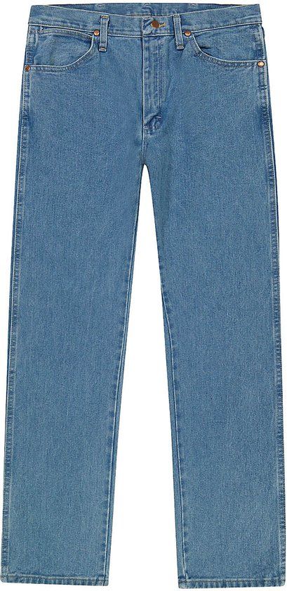 Wrangler 13MWZ Heren Straight Fit Jeans Blauw - Maat W33 X L32