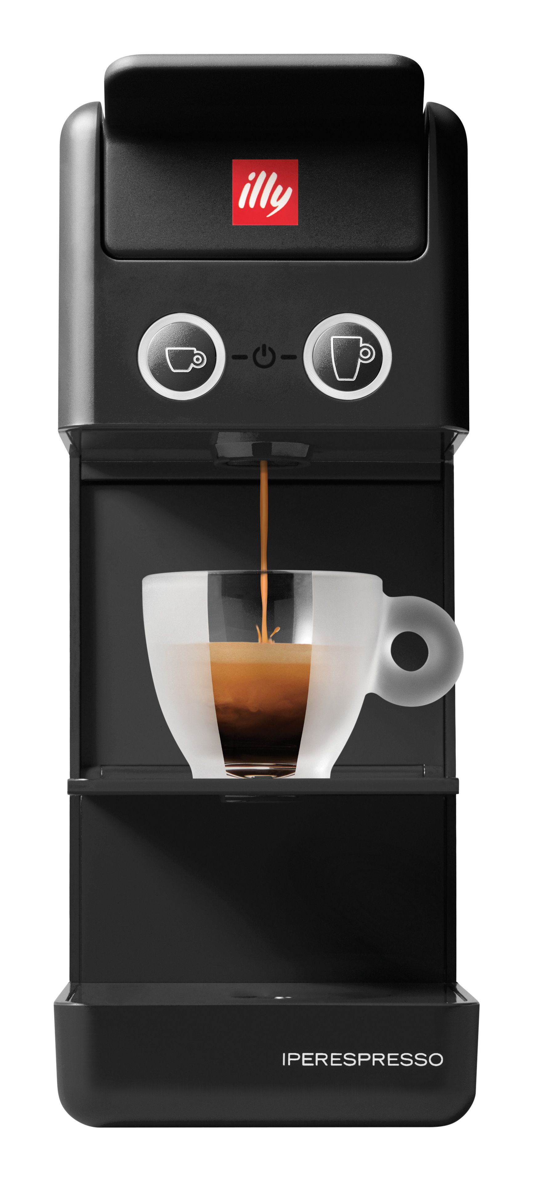 Illy Y3.3 - Zwart - Koffiepadmachine - 0.75L
