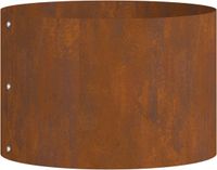 vidaXL Plantenring Roestig 30 x 30 x 20 cm Weervast Staal