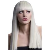 Fever Smiffys Lange Steile Pruik Met Pony - Blond