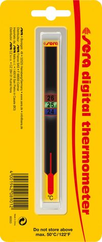 sera Digitale thermometer: digitale thermometer om op te plakken, bijzonder aantrekkelijk voor aquaria, terraria en andere toepassingen.