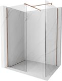 Mexen Kioto paroi de douche Walk-in 120 x 90 cm, transparent, or rose