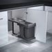 Hailo AS Solo - Poubelle encastrable - 20 litres - Gris foncé