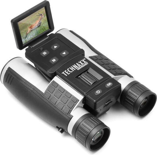Technaxx Verrekijker met digitale camera TX-142 12-voudigx25 mm Binoculair Zwart/zilver 4863