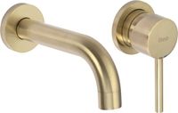 REA Lungo Gold Brush + Box - Inbouw Wastafelkraan - Goud