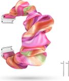 Strap-it Scrunchie bandje - Xiaomi Amazfit Bip / Bip Lite / Bip S / Bip U Pro / GTS 1-2-3-4 / GTR 42mm - Kleurrijk