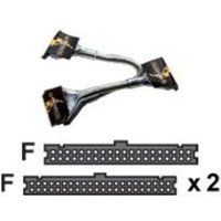 Listan Revoltec - IDE/EIDE-kabel - UDMA 66/100/133 - 40-PIN IDC (V) naar 40-PIN IDC (V) - 48 cm - rond - zilver