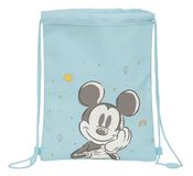 Mickey Mouse Baby - Platte rugzak junior, ideaal voor kinderen van verschillende leeftijden, comfortabel en veelzijdig, kwaliteit en stevigheid, 26 x 34 cm, lichtblauw, Estándar, casual, Lichtblauw