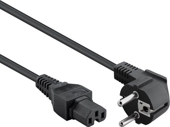 ACT AK5001 - 230V Schuko CEE 7/7 Power Cable - 1.5m - Black