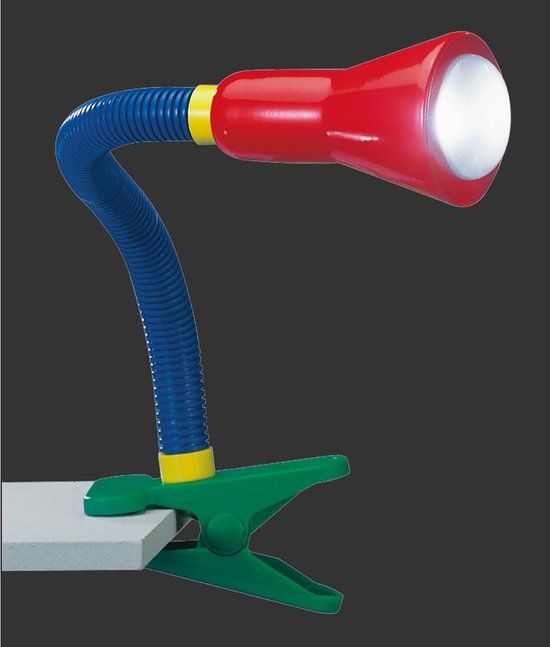 TRIO Flexo Klemlamp - Multicolor - E14 - Met Dimfunctie
