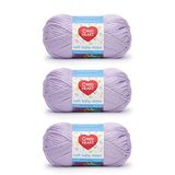 Red Heart Zachte Baby Steps Lavendel Garen - 3 Pack