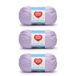 Red Heart Zachte Baby Steps Lavendel Garen - 3 Pack