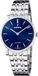 Festina Montre Femme Suisse Analogue Acier inoxydable Argenté Bleu