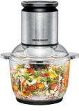 Rommelsbacher MZ 600 Multi Zerkleinerer - 600W, Glazen Kom 2,0L XL, 22 Snelheidsstanden, RVS Messen, Veiligheidssysteem, Vaatwasserbestendig