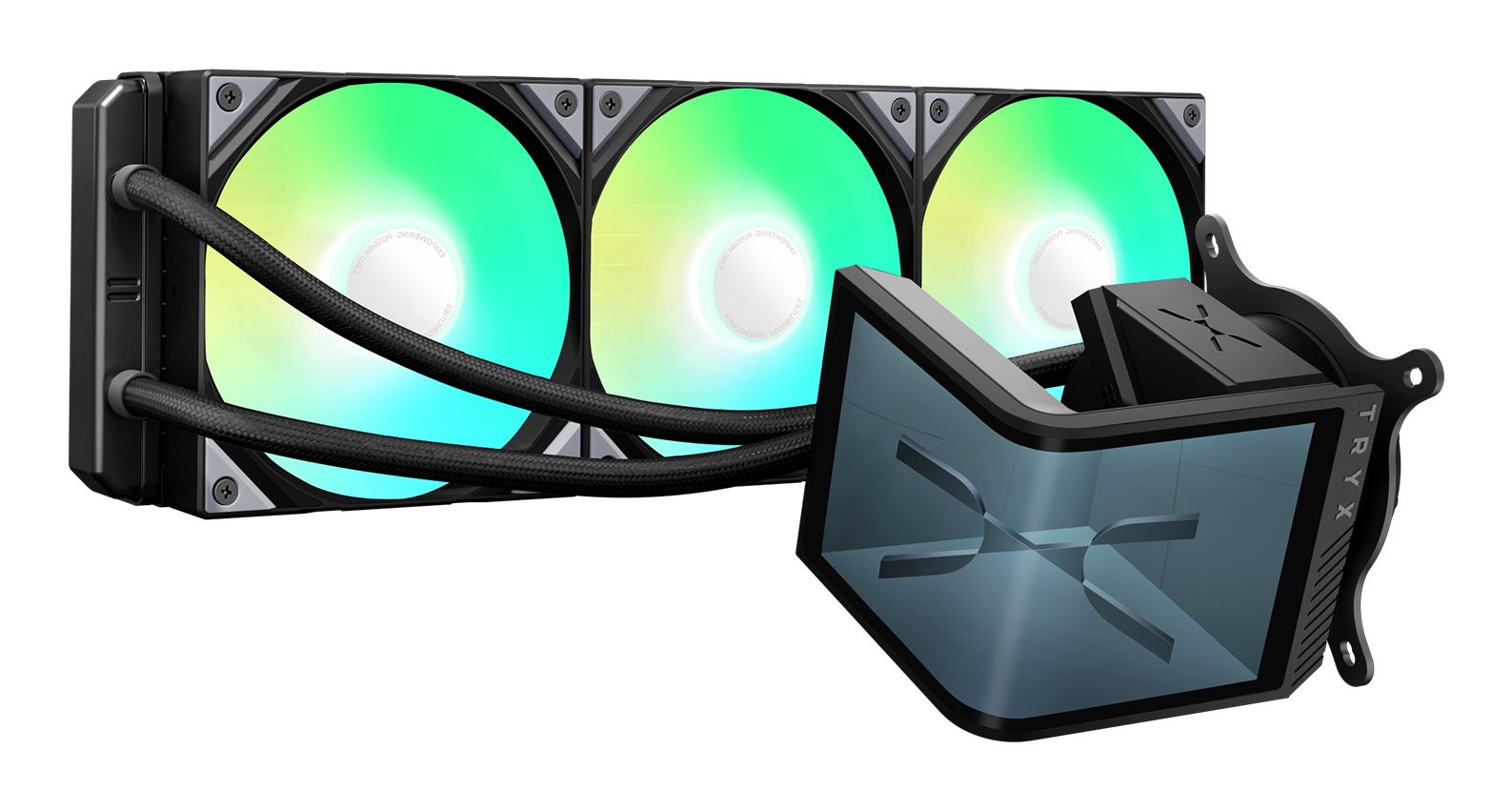 TRYX Panorama SE ARGB 360 Processor Alles-in-één vloeistofkoeler 12 cm Zwart