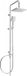 Mexen Tord Colonne de douche, Chrome - 78200-00