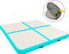Syfax Gymnastiekmat met pomp opblaasbaar 200x200x10 cm PVC groen