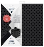 Clairefontaine 95734C - Set van 5 Vellen Te Knippen Zwart 30,5x30,5 cm 185g