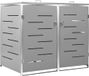 Icecat abri conteneur double 138x77,5x115 cm acier inoxydable
