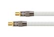 PYTHON Series PREMIUM TV antennekabel - IEC/coax stekker naar female connector, verguld - RG6 coaxkabel met 4-voudige afscherming 120 dB / 75 Ohm - volledig metalen stekker, koperen geleider, nylon
