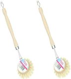 Sorbo Brosse à vaisselle - 2x - Bois - Fibres