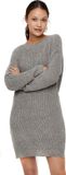 Noisy May Siesta O-Neck Knit Dames Mini-jurk - gemêleerd grijs - M