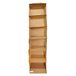 House Collection Kledingkast, 15 x 30 x 84 cm, met 6 planken, ruimtebesparend, om op te hangen, voor truien, T-shirts, schoenen, tassen, mosterd