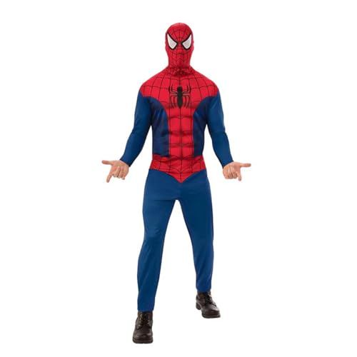 Generik RUBIES FRANCE Spider-Man Kostuum Volwassenen - XL - Blauw - Polyester - Mannen
