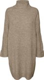 VERO MODA VMJUPITER LS COWLNECK SHORT DRESS B - Grijs - Maat XS - Vrouwen