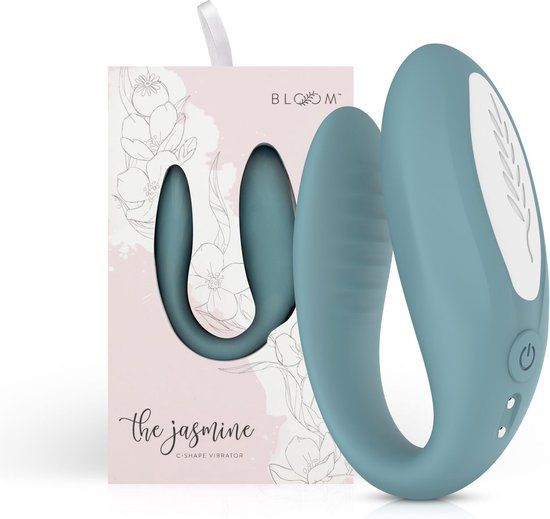 BLOOM vibrators Bloom - The Jasmine C-vormige Vibrator - Groen