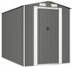 vidaXL Tuinschuur 192x274x223 cm gegalvaniseerd staal lichtgrijs