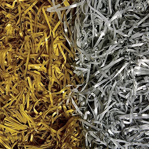 Baker Ross FX337 Goud en zilver versnipperd vloeipapier - 80g