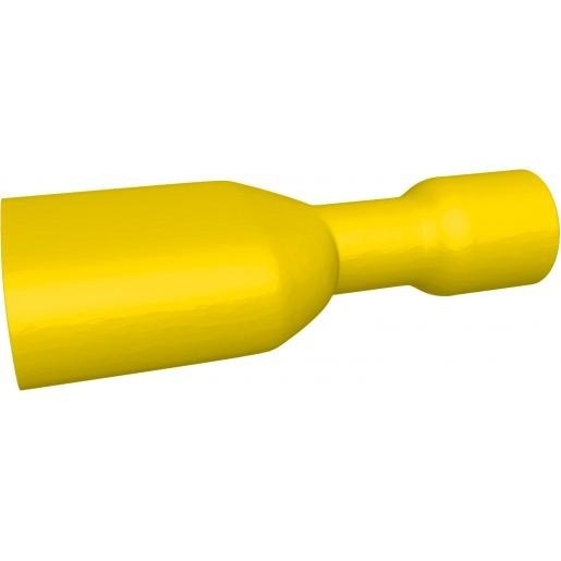 BizLine Kabelschoen/ Vlaksteker Geïsoleerd Vrouwelijk Geel 4-6mm2 - 6,3 x 0,8 mm