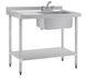 Vogue RVS Spoeltafel Met Afdruiprek Links - Vogue DY821