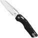 Microtech MSI Standard Issue 210T-11PMBK Stonewashed M390MK, Black Tri-Grip Polymer, partly serrated zakmes