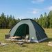 vidaXL 4-persoons tunneltent leger groen polyester UV-bescherming blackout glasvezel 8721364633742
