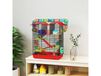 PawHut Cage Rongeur 47x30x59cm Rouge avec Tunnel et Jouets