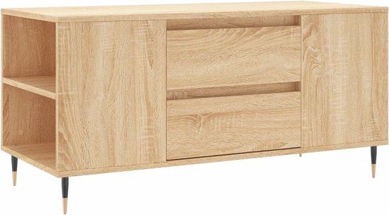 vidaXL Salontafel Sonoma Eikenhout 102x44,5x50 cm