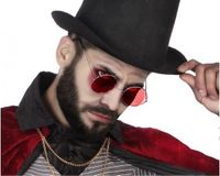 Merkloos Atosa Halloween/horror rode Dracula bril - voor volwassenen - verkleed accessoire - brillen