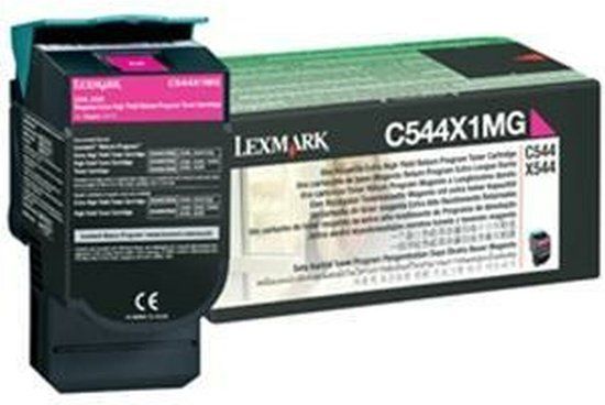 Lexmark C544X1MG Magenta Toner Cartridge - 4,000 Pages