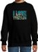 Bellatio Decorations Shoppartners Bv Tekst sweater I love turtles zwart voor kinderen - Maat 152/164