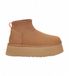 UGG CLASSIC MINI DIPPER W - SnowbootsGevoerde laarzenDames laarzen - Kleur: Cognac - Maat: 39