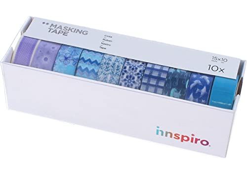 INNSPIRO Set van 10 Masking Tape Washi serie Ultramar - 8428885372401