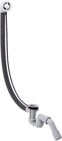 Hansgrohe Flexaplus inbouwdeel afvoer en overloop voor grote baden - Grijs