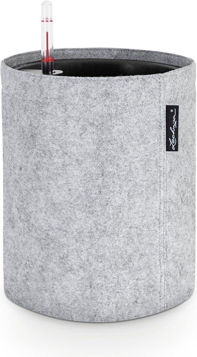 Lechuza - TRENDCOVER 23 VILT - Plantenbak - ALL-IN-ONE set - light grey