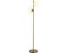 HOMCOM lampadaire - Métal - 39x28x165cm - Or