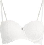 Hunkemöller Dames Lingerie Voorgevormde beugel bh Marine - Wit - maat F80