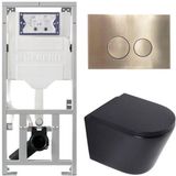 Geberit QeramiQ Dely Toiletset - Mat Zwart