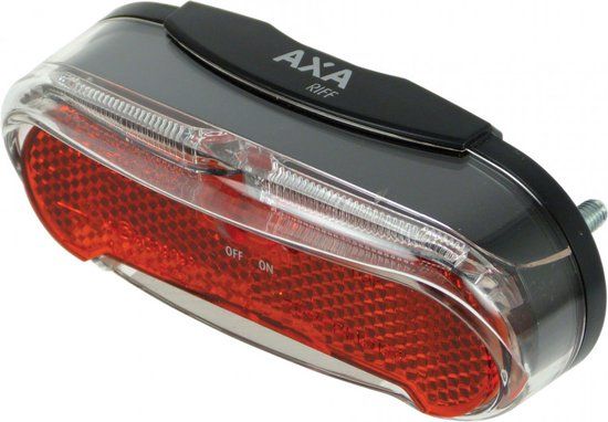 AXA Riff Battery - Rear Bike Light - Red - Battery Powered - 600m Range